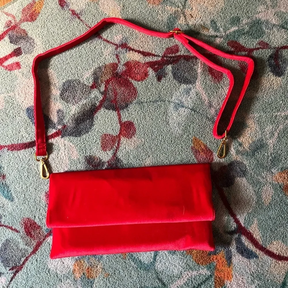 Street Level Vibrant Red Clutch/Purse
